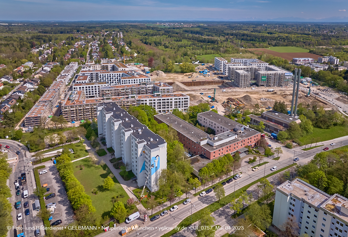 04.05.2023 - Luftbilder vom Alexisqaurtier und Pandion Verde in Neuperlach 04.05.2023 - Luftbilder vom Alexisqaurtier und Pandion Verde in Neuperlach